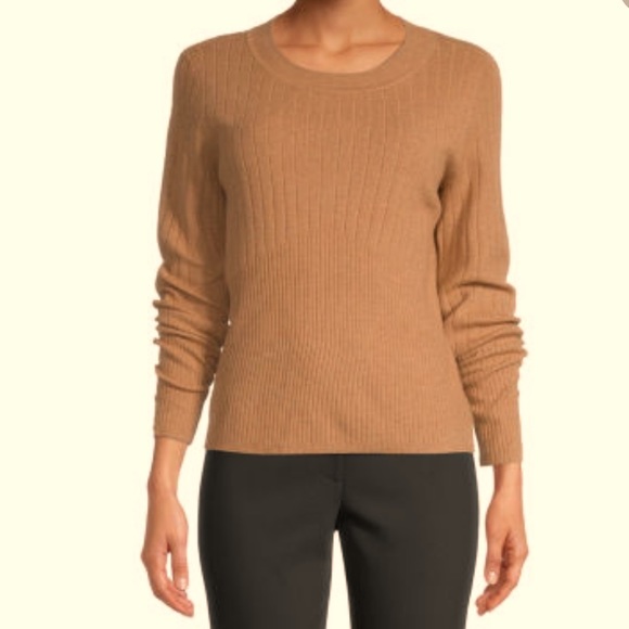 LIZ CLAIBORNE Sweater Tan Size PXL Woman’s Button Sleeve Ribbed sweater - Picture 1 of 8